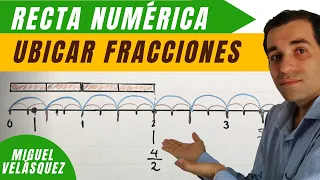 Ubicar fracciones en la recta numérica con un método súper fácil | Relación de orden