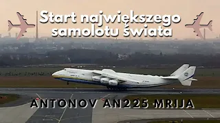 ANTONOV AN-225 MRIJA odlot po pierwszej wizycie na lotnisku Rzeszów - Jasionka EPRZ  14.11.2021