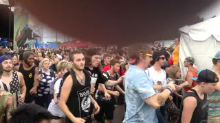 Insane mosh pit at warped tour during Attila concert