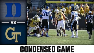 Duke vs. Georgia Tech Condensed Game | 2022 ACC Football