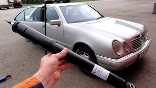 Замена передних амортизаторов Mercedes W210 How to Replace Front Shock Absorbers