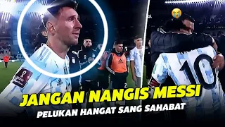 Ditenangkan Di Maria” Lihatlah Tangis Bahagia Messi Usai Tampil Sensasional di Kandang Argentina