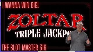 Zoltar! The Slot Master 316 just wants to Win "Big" #slotmachines #zoltar