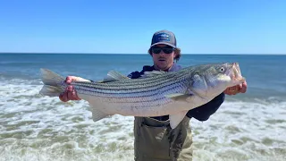 Surf Fly Fish - Big Stripers & Timing Your Casts