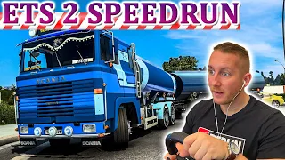 ETS 2 Speedrun- SCANIA 1 mit Tank Aufbau und Anhänger: Über den Großglockner -Euro Truck Simulator 2