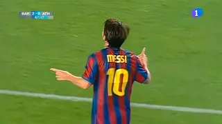 Messi 2 Goals vs Athletic Bilbao (SSC) (Home) 2009-10