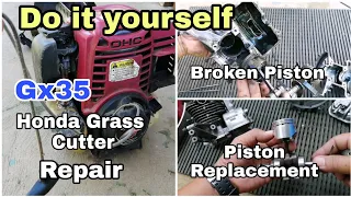 How to Overhaul Honda Grass Cutter/Piston Replacement