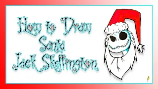 How to Draw Santa Jack Skellington | Easy Step by Step