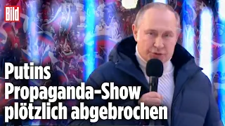 Super-Gau bei Putin-Rede: Server-Panne im Staats-TV? | Ukraine-Krieg