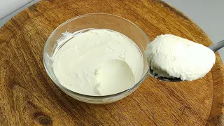 Mascarpone recipe, 2 ingredients only and without thermometer