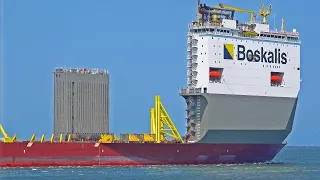 HMM ALGECIRAS PASS BOKA VANGUARD AT THE PORT OF ROTTERDAM - 4K SHIPSPOTTING NETHERLANDS 2023