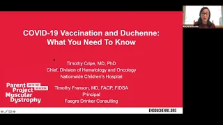 COVID-19 Vaccination & Duchenne: What You Need To Know (December 2020 Webinar)