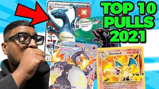 Top 10 Pokemon Pulls of 2021! *INSANE PACK OPENINGS*