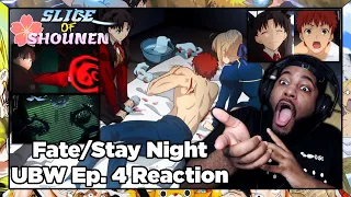 IT'S FINALLY TIME TO HUNT DOWN CASTER!!! | Fate/Stay Night Unlimited Blade Works Episode 4 Reaction