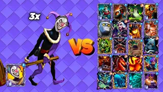 JESTER 3X vs All CARD'S | castle crush