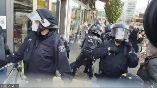 Festnahme Markus Haintz am 25 10 2020 in Berlin