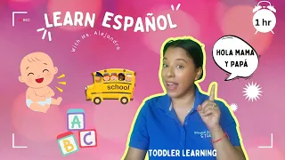 Learn Espanol with Ms. Alejandra| Nursery Rhymes, numbers, letters, colors and more!