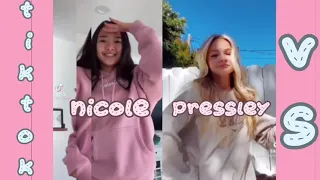 Nicole Laeno VS Pressley Hosbach 💕 || Tiktok Dance Battle || Gwen Gummy || Compilation Song