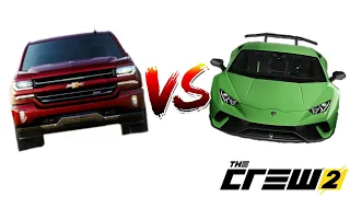 ПИКАП ПРОТИВ ЛАМБЫ! SILVERADO VS HURACAN! (THE CREW 2)