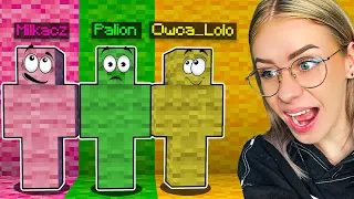 Kolorowy CHOWANY KAMUFLAŻ z Palion i Owca Lolo w Minecraft!