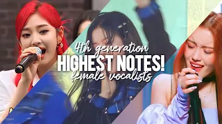 [PART 2] K-POP 4TH GENERATION FEMALE  VOCALISTS HIGH NOTES — HIGHEST MIXED NOTES 「ÆSPA, NMIXX, IVE…」
