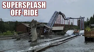 SuperSplash Off-Ride Footage, TusenFryd Mack Water Coaster | Non-Copyright