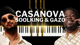 Soolking ft Gazo, Casanova - Tuto piano facile pour débutants