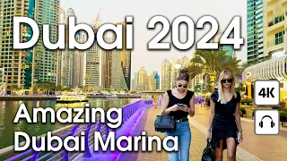 Dubai 🇦🇪 Amazing Dubai Marina [ 4K ] Walking Tour