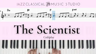 The Scientist - Coldplay | Piano Tutorial (EASY) | WITH Music Sheet | JCMS