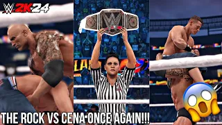 WWE 2K24 - John Cena vs. The Rock - Inaugural WWE Championship Match - PS4