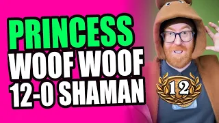 Princess WOOF WOOF 12-0 SHAMAN!  - Full Run - Hearthstone Arena