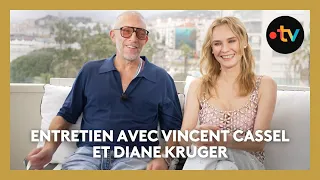 #Cannes2024. Entretien avec Vincent Cassel et Diane Kruger pour "Les Linceuls" de David Cronenberg