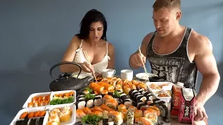 120 SUSHI ROLLS AT ONCE. CheatMeal Challenge SERIES 2.