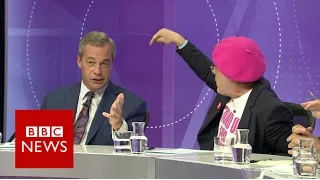 Eddie Izzard vs Nigel Farage on immigration - BBC News