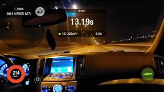 Infiniti G37 acceleration 100 - 200 km/h