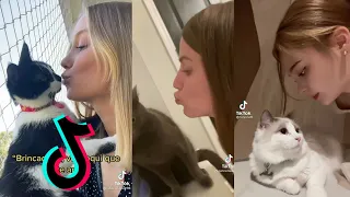 kiss your cat and record their reaction tiktok compilation 🐱