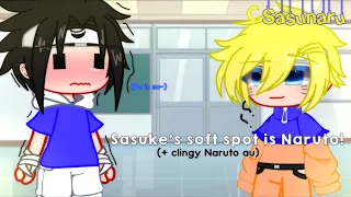 Sasuke’s soft spot is Naruto!? || Sasunaru 🍅🍥|| + clingy Naruto! ||  • sxfia ! •