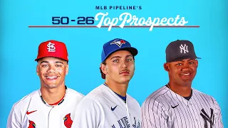 The TOP MLB Prospects entering 2024! (Nos. 26-50)