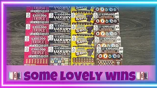 💷 £60 SPENT ON 5 OF EACH £3 SCRATCH CARD 💷 SOME LOVELY WINS TODAY 💷