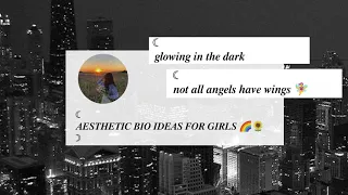 40+ Aesthetic Bio Ideas for Girls | Aesthetic Instagram Bio Ideas Simple, Short , Cool , Sassy 🦋🌻