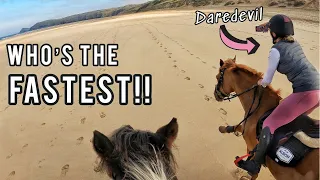 HORSE RACING ON THE BEACH | Out of Control 🙈