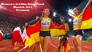 Women's 4x100m Relay Final | Germany #Munich 2022