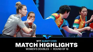 Elizabeta S./Andreea D. vs Kuai M./Chen Y. | WD R16 | WTT Contender Almaty 2023