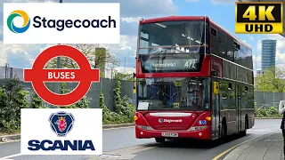 [Stagecoach London: 472 North Greenwich Station to Thamesmead] Scania Omnicity N230UD(15115/LX09FZM)