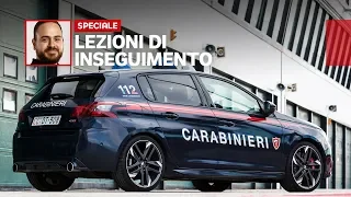 A scuola di INSEGUIMENTO con i Carabinieri e Peugeot 308 GTi!