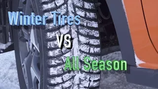 Winter tires VS All Season Tires. Proof that you need WINTER TIRES!!