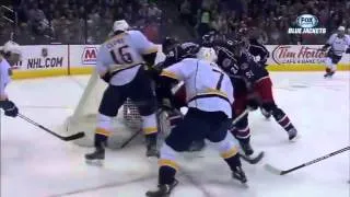 Sergei Bobrovsky Makes 7 Saves In A Row vs Predators April 27, 2013