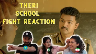 Vijay Mass School Fight Scene from Theri Reaction | Vijay Thalapathy | Foreigners React