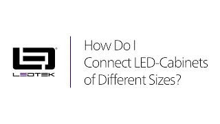 Connecting LED Cabinets of Different Sizes with NovaStar NovaLCT