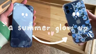 ✰ a summer glow up for my iphone 12 | cute iphone accessories unboxing | aesthetic transformation ✰